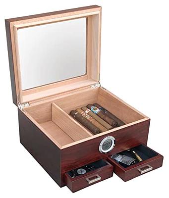 Prestige Import Group Chalet Glass Top Cigar Humidor with Digital