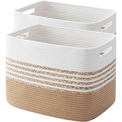 Storage Baskets for Bedroom, Large Laundry Storage Basket for