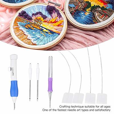 Punch Needles Set,Cross Stitching Punch Needle Embroidery Kit