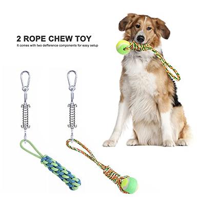 Spring Pole Dog Rope Toys, Tree Bungee Hanging Dog Toys, Indoor Outdoor Dog  Bungee Tug Interactive Exercise Toys, Pull & Tug Of War Dog Toy With Chewe