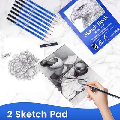 Shuttle Art drawing kit, shuttle art 103 pack drawing pencils set, sketching  and drawing art set with colored pencils, sketch and graphit