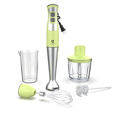 Immersion Hand Blender, UTALENT 5-in-1 8-Speed Stick Blender with 500ml  Food Grinder, BPA-Free, 600ml Container,Milk Frother,Egg Whisk,Puree Infant  Food, Smoothies, Sauces and Soups - Green - Yahoo Shopping