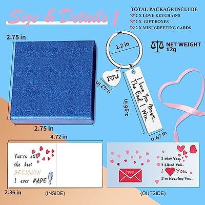 VANLOVEMAC Couples Gifts Cute Keychain for Boyfriend Girlfriend Best Friend Christmas Valentines Day Matching Couple Stuff for Wife Husband Him Her Cat Lover