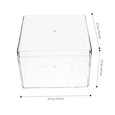 70 Clear Plastic Containers, 8 X 8 X 3 Hinged Lid Togo Containers for  Food | Clamshell Food Containers for Strawberry Boxes, Bakery Supplies,  Cake