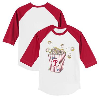 Youth Tiny Turnip White Cincinnati Reds Triple Scoop T-Shirt 