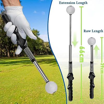 Retractable Golf Swing Training Aid, Golf Grip Trainer & Golf