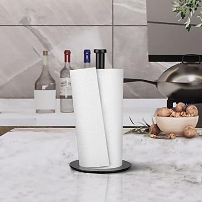 Countertop Paper Towel Holder for Kitchen, Stainless Steel Holder