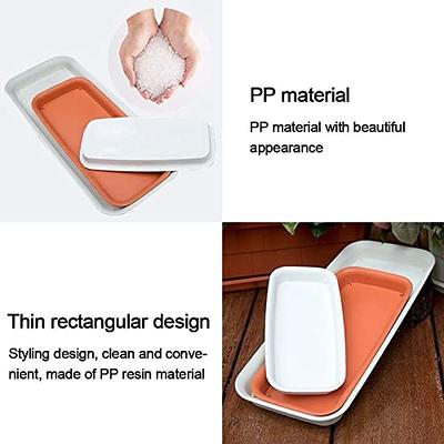 Rectangle Durable Indoor Outdoor Plastic Tray Saucers Drip Trays