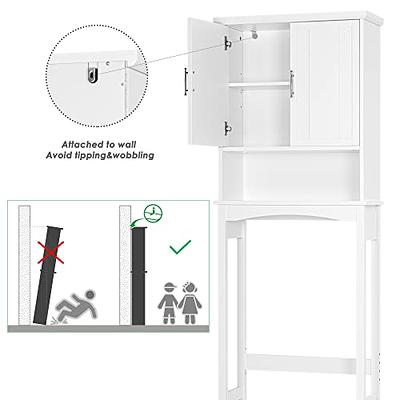 Spirich Over The Toilet Storage Cabinet, Bathroom Shelf Over Toilet, Bathroom  Organizer Space Saver, White - Yahoo Shopping