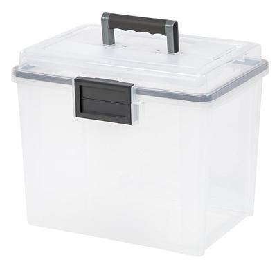 IRIS USA 32qt Letter & Legal Size Weather Tight Storage Container