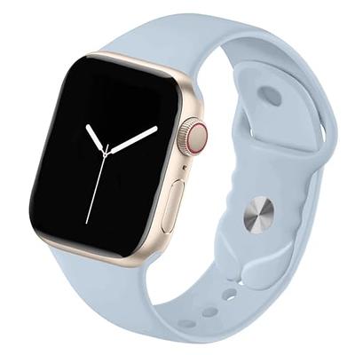 LANGXIAN Premium Silicone Compatible with Apple Watch Band 45mm