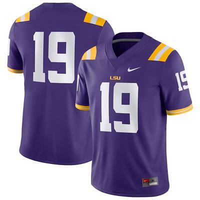 Men's Nike Joe Burrow Purple LSU Tigers Player Game Jersey