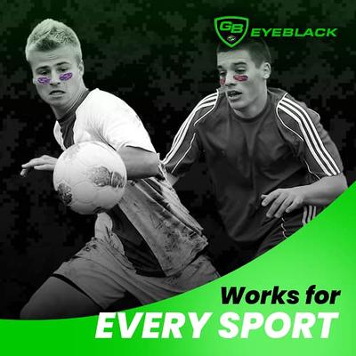 GB Eyeblack - 12 Pairs Peel & Stick Athletic Eyeblack USA Sticker