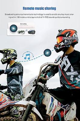  Motorcycle Bluetooth Helmet Headset 10 Riders Group