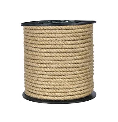 KIS Premium Natural Jute Rope 6MM (1/4 Inch 50 FT), Smell Free