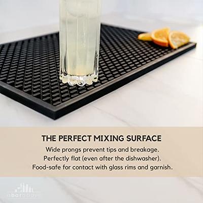 Bar MatKitchen Square Rubber Service Spill Mat PVC Black KTV Bar Drying  Dish Mats