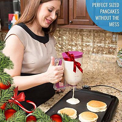 Batter Dispenser Hand Held Manual Pancake Cupcake Batter Mixer