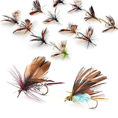 Tigofly 12 pcs Wounded Minnow Fly Ice Dub UV Polar Fry Slowly Sinking  Salmon Trout Steelhead Fly Fishing Flies Lures Set-Size 8