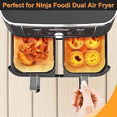 Air Fryer Liners for Ninja Dual Air Fryer ROTDAM 100PCS Disposable