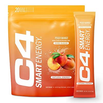 C4 Smart Energy Powder Stick Packs - Sugar Free Performance Fuel & Nootropic  Brain Booster, Coffee Substitute or Alternative