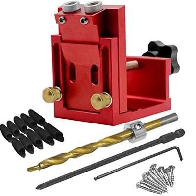 VEVOR Pocket Hole Jig Kit, 34 Pcs Pocket Hole Jig System with 11