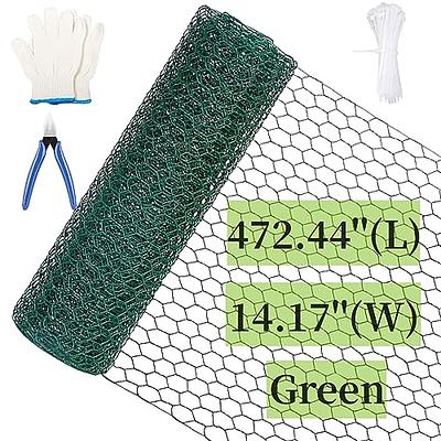 Chicken Wire Fence for Craft,13.78 x 118 Inch Lightweight Galvanized  Hexagonal Chicken Wire Netting, Chicken Wire Mesh for Garden Poultry, Floral  Chicken Wire Fencing with Gloves, Wire Ties and Plier - Yahoo Shopping
