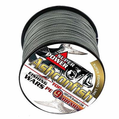 Braided Fishing Line 8 Strands of Super Strong PE Fishing line Extreme  Power Fishing Braided line is Used for Saltwater and Freshwater Fishing