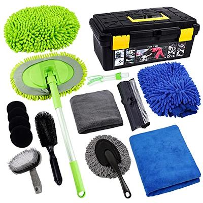 Exterior House Cleaning Brush Set with Extension Pole -The