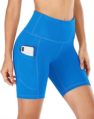 Women IUGA Workout Shorts W Pockets High Waist Compression Runnin