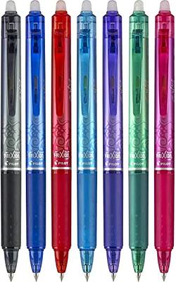 8ct Frixion Clicker Erasable Gel Pens Fine Point 0.7mm Assorted