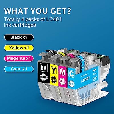  Kingjet Compatible for Brother LC401 Ink Cartridges