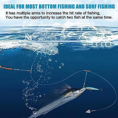 Fishing Leader Saltwater Fishing Rigs Fishing Bottom Rigs Clear Nylon Leader  Surf Fishing Rigs Fishing Wire Leaders Rig Fishing Leaders with Swivel  Snaps Beads 1Arm / 2Arm - Yahoo Shopping