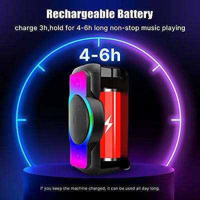 Bluetooth speaker handbag karaoke Mp3 portable LED Lights USB AUX