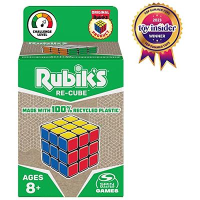 Rubik's Re-Cube, The Original 3x3 Cube Made with 100% Recycled Plastic 3D  Puzzle Fidget Cube Stress Relief Travel Game, for Adults and Kids Ages 8+ -  Yahoo Shopping