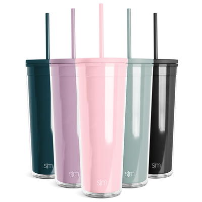 Simple Modern 24 fl oz Double Wall Plastic Classic Tumbler with Lid and  Straw