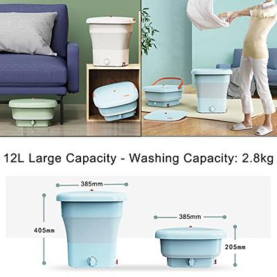 REALN 12L Small Washing Machine Portable Washer Foldable with Dehydration  Basket, Knob Type Mini Laundry Machine for Baby Clothes, T-Shirts,  Underwear, etc (Color : Blue) - Yahoo Shopping