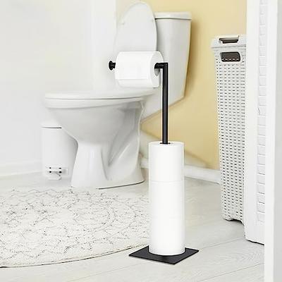 Toilet Paper Holder Free Standing - Toilet Paper Holder Stand with Storage  Shelf, Black Toilet Paper Holder with Toilet Brush, Bathroom Toilet Paper Roll  Holder, Floor Standing Toilet Roll - Yahoo Shopping