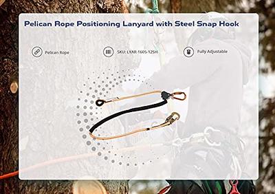 Pelican Rope Positioning Lanyard with Steel Snap Hook (1/2 inch x