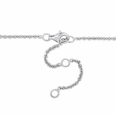 Marisol & Poppy Fine Sterling Silver Mini CZ Hummingbird Necklace for Women, Women's, Grey Type