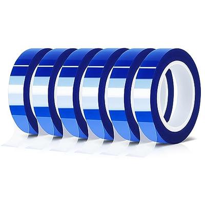 MEBMIK 6 Rolls 10mm x16m(52FT) Blue Heat Tape High Temperature