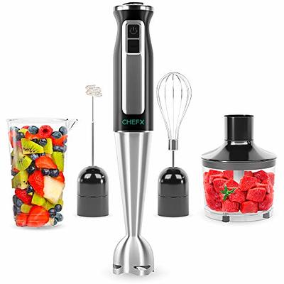 VEVOR Commercial Immersion Blender 500 Watt Heavy Duty Hand Mixer Variable Speed Kitchen Stick Mixer with 304 Stainless Steel Blade Multi-Purpose