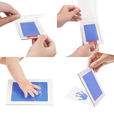 Big Size Newborn Baby DIY Hand And Footprint Kit Ink Pads Photo Frame  Handprint Toddlers Souvenir Safe Clean Baby Shower Gift