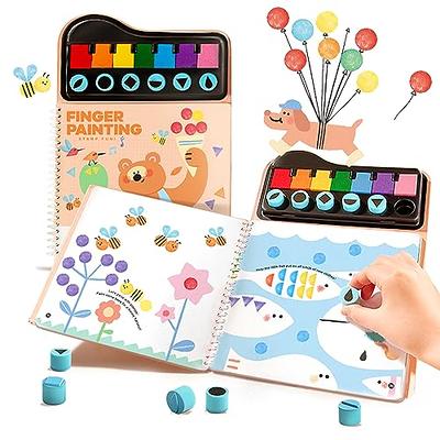 Funcils 10 Washable Dot Markers for Toddlers with Free Activity Book |  Water Based Non Toxic Paint Dotters & Bingo Daubers for Kids & Preschoolers  