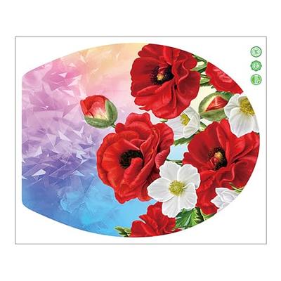  Blue Purple Daisy Flower Wall Stickers, sacinora