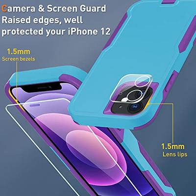 for iPhone 12 Case iPhone 12 Pro Case Shockproof Dropproof Heavy Duty 3  Layers Full Body Protection Phone Case for Apple iPhone 12 & 12 Pro 6.1  inches