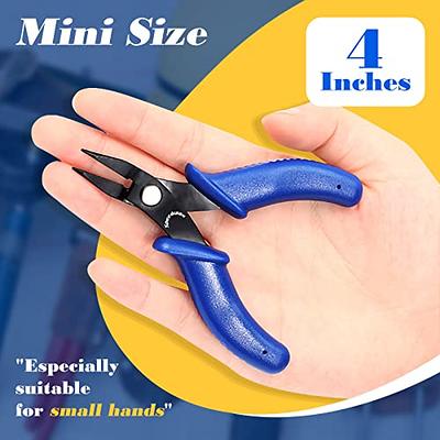 Kurtzy 8 Pack Mini Jewelry Plier Tool Kit Set with Soft Grip