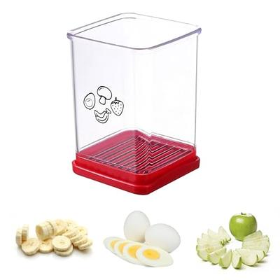 Compact Stainless Steel Kitchen Gadget for Egg Strawberry Banana Slicing