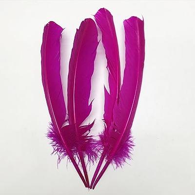 100pcs 4-6 Inches Colorful Real Fluffy Turkey Marabou Feathers for