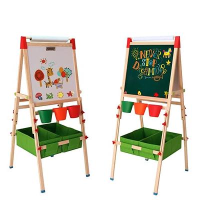 AyeKu Easel for Kids, Learning Toys for 3 4 5 6 Years Old Boy Girls Gifts,  Wooden Chalkboard & Magnetic Whiteboard with Letters and Numbers (Rose Red)  - Yahoo Shopping