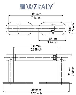 WZKALY Paper Towel Holder Under Cabinet, Adhesive Paper Towel Holder Self-Adhesive or Wall Mounted SUS304 Stainless Steel for Kitchen Bathroom